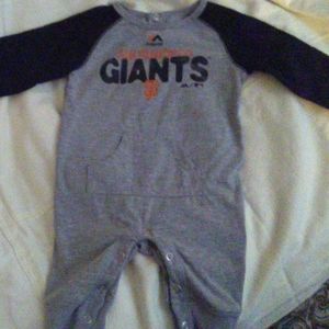 3-6 month Giants Romper